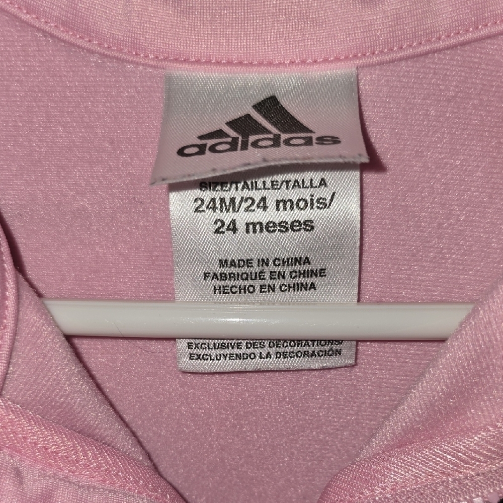 Adidas Kids Pink Set with Black Accents LOT-R1 - Picture 2 of 9